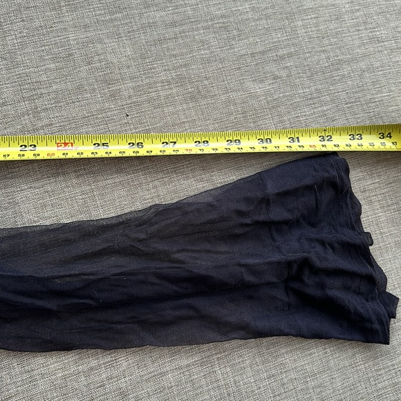 VINTAGE VICTORIA’S SECRET BLACK 100% SILK STOCKINGS Made in Italy 80s SZ Medium - Picture 10 of 10